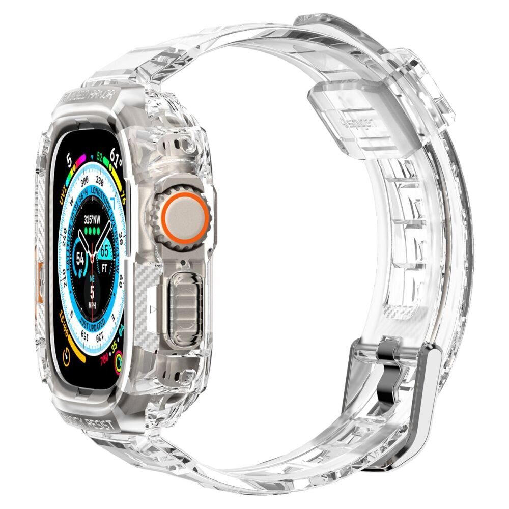Ремешок+защитный чехол SPIGEN RUGGED ARMOR ”PRO” для APPLE WATCH ULTRA 1 / 2 (49 MM) Crystal Clear