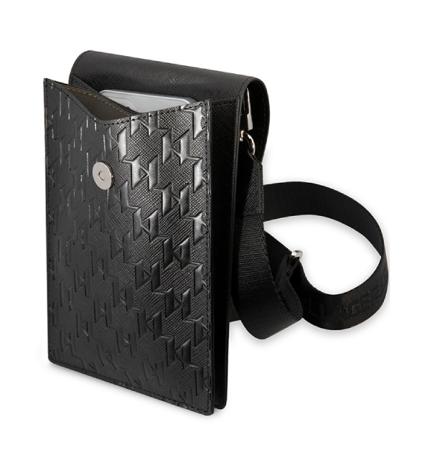 Lagerfeld для смартфонов сумка Wallet Phone Pouch Saffiano Monogram Black