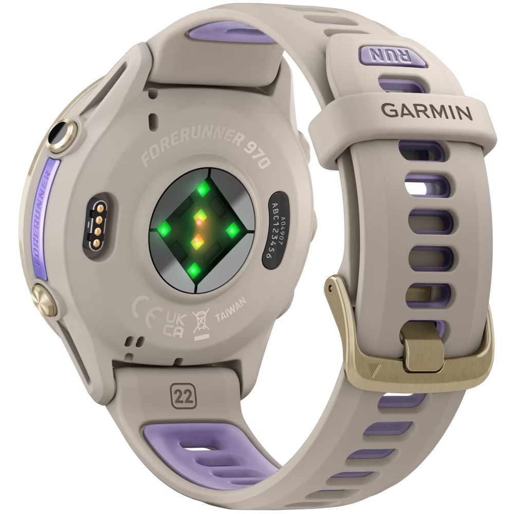 Умные часы Garmin Forerunner 970 French Gray Soft Gold Titanium French Gray/Translucent Indigo