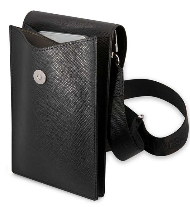 Сумка для смартфонов Karl Lagerfeld Wallet Phone Pouch Saffiano RSG logo Black