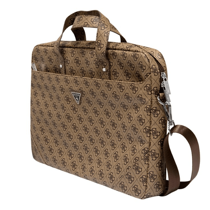 Сумка Guess для MacBook 15-16" 4G Bag with Triangle metal logo, Brown
