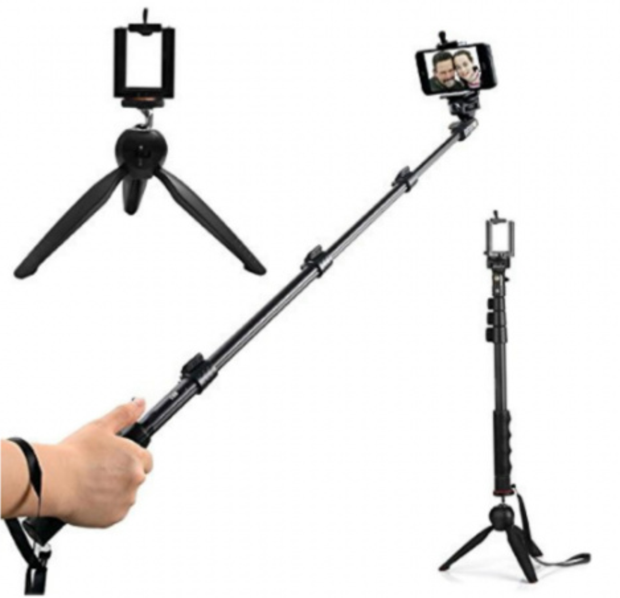 Монопод беспроводной YUNTENG YF-1288 1250mm черный