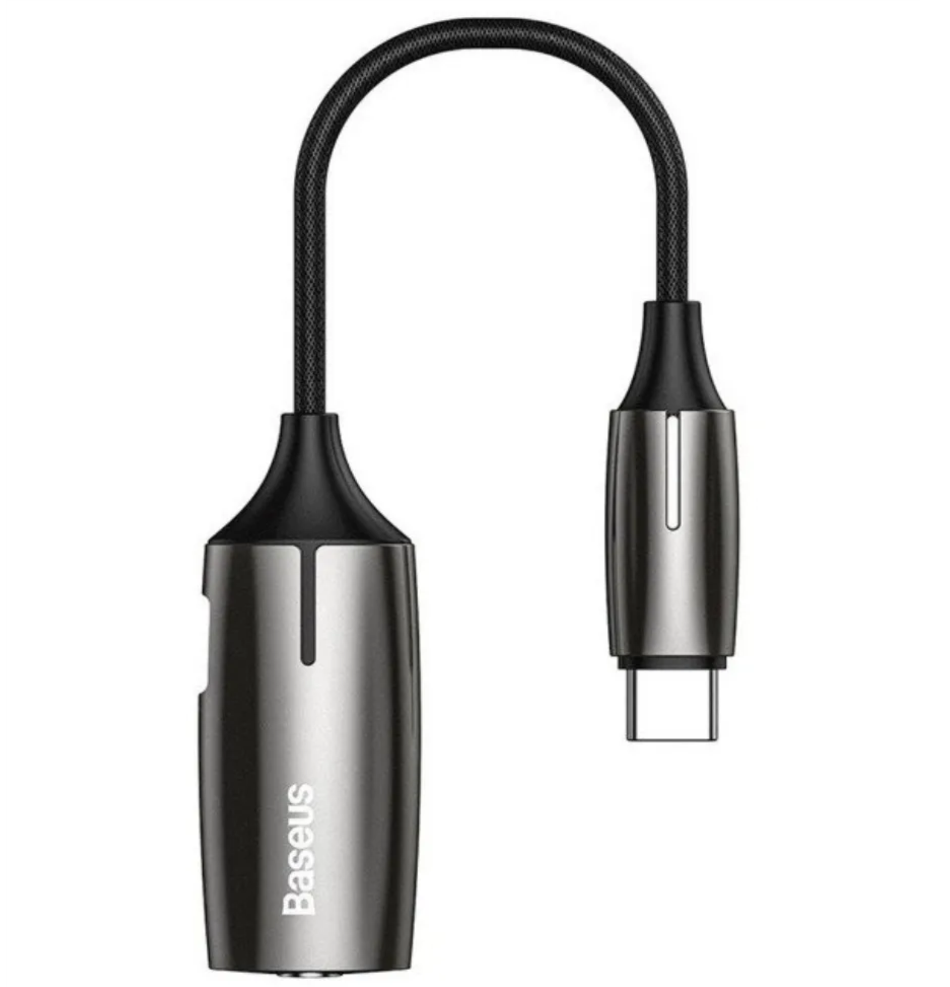 Адаптер Baseus 2-in-1 Type-C Male to Type-C & 3.5mm Female Adapter L60 Tarnish