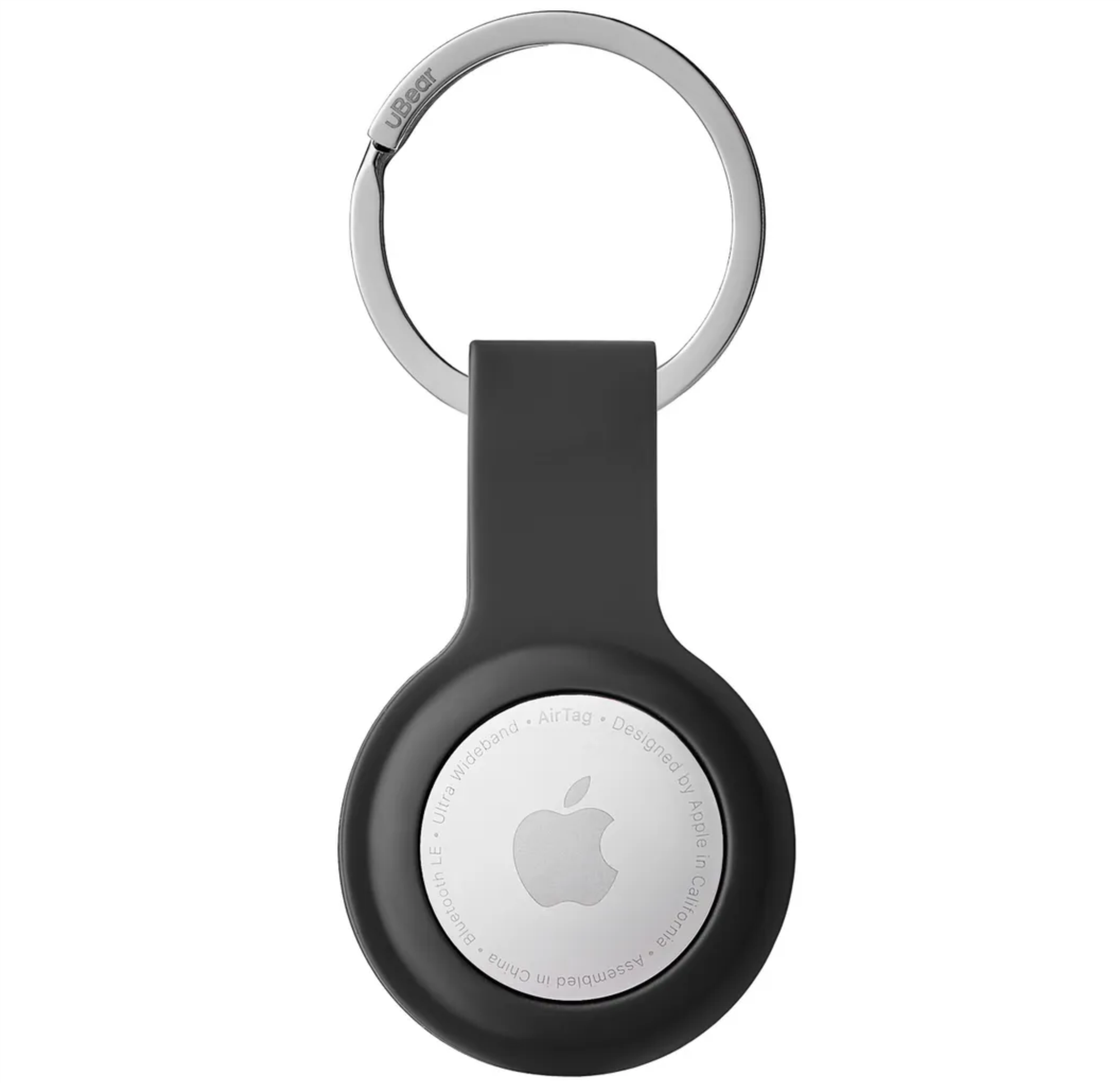 Брелок Ubear Touch Ring Case для AirTag с кольцом, черный
