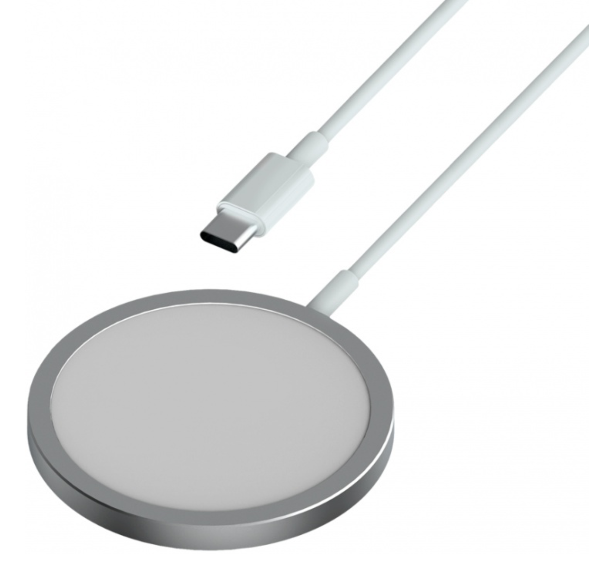 Беспроводное зарядное устройство TFN MagSafe, 15W, серебро