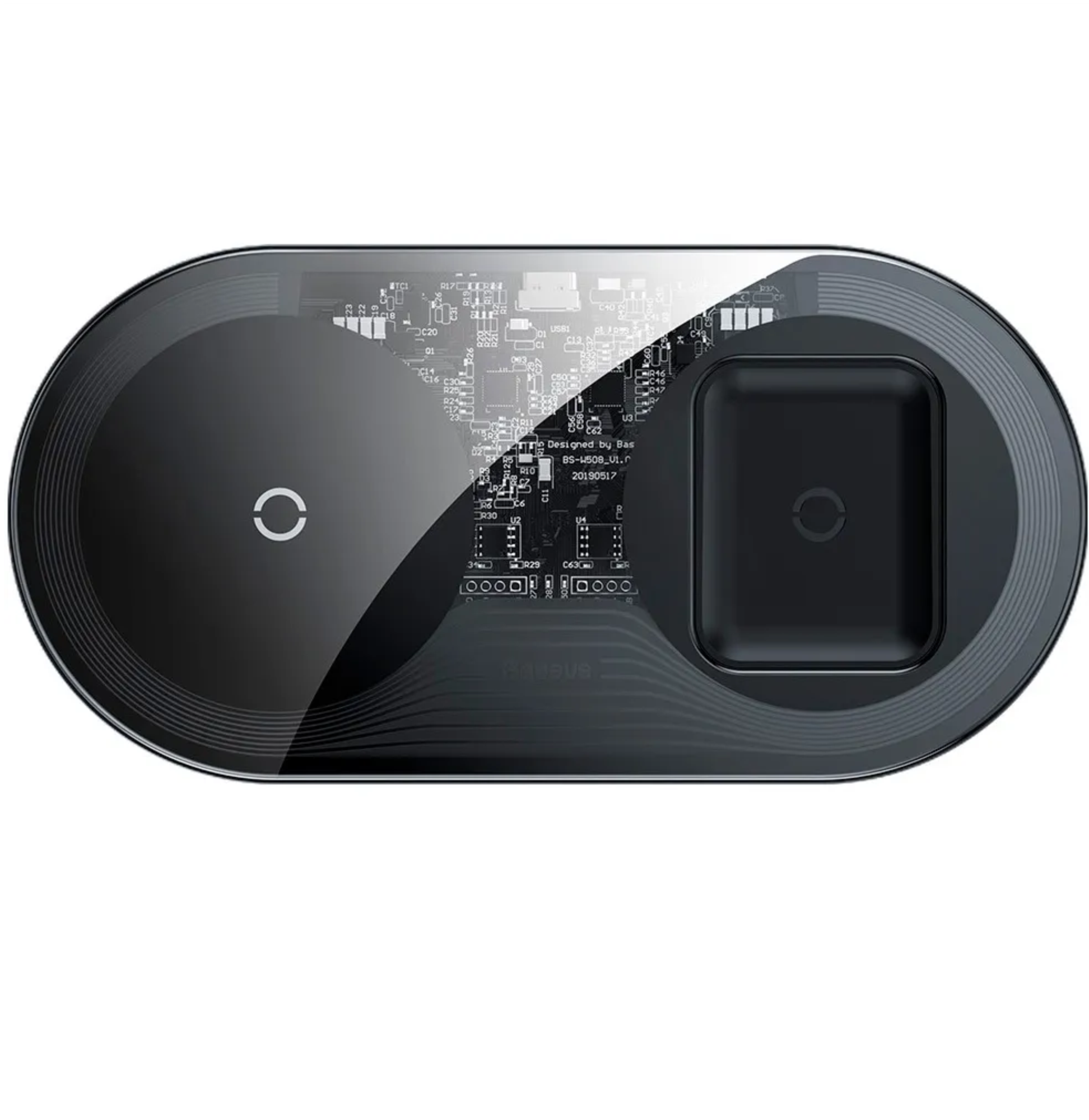 Беспроводное зарядное устройство Baseus Turbo Edition 2 в 1: iPhone, Airpods Беспроводное зарядное устройство Baseus Turbo Edition 2 в 1: iPhone, Airpods
