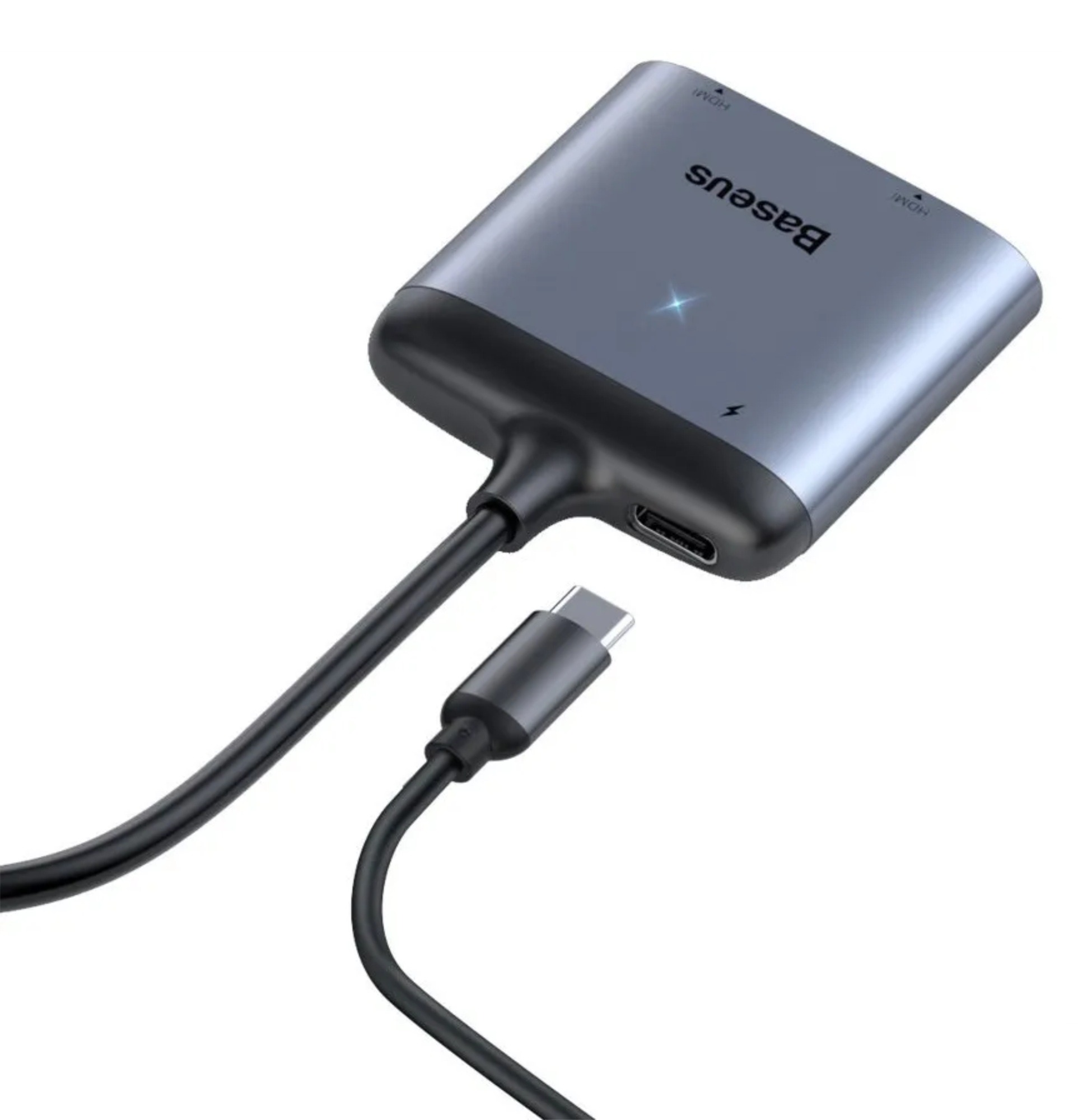 Адаптер Baseus Type C -> 2x HDMI